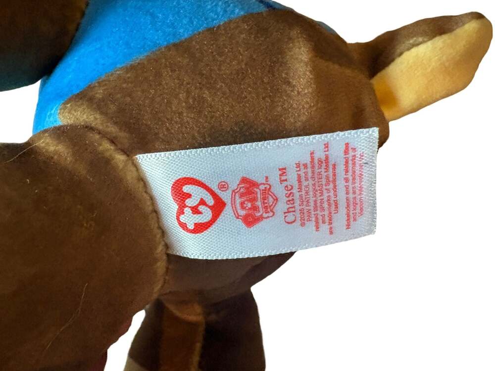 Ty Paw Patrol Chase Plush Toy - Picture 3 of 3